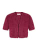 Vera Mont Sommer-Strickjacke mit Effektgarn in Dark Fuchsia