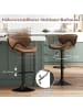 COSTWAY 2er Set Barhocker drehbar 45 x 53 x 81-101 cm in Braun