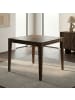 FineBuy Esstisch in Braun / Mango / 80x80x76