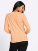 Sieh an! 3/4-Arm-Shirt in apricot-schwarz