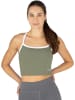 Circle Five Sporttop mit integriertem BH mit leichter Stützkraft in Oliv
