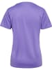 Hummel Hummel T-Shirt Hmlauthentic Multisport Damen Atmungsaktiv Feuchtigkeitsabsorbierenden in DAHLIA PURPLE/ASPHALT