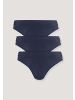 Hessnatur Slip Regular Cut 3er-Pack in dunkelblau
