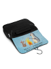 Mr. & Mrs. Panda Schminktasche Pinguin Lagerfeuer mit Spruch in Eisblau