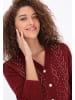faina Women Cardigan in burgundy
