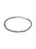 KUZZOI Armband 925 Sterling Silber in Schwarz