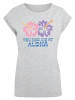 F4NT4STIC Extended Shoulder T-Shirt You had me at Aloha in grau meliert