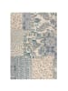 KADIMA DESIGN Wollteppich Patchwork, Wohnzimmer in Blau
