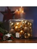 MARELIDA 26er Set Christbaumkugel Weihnachtskugel bruchfest matt glänzend in gold