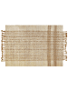 Beliani Geflochtener Teppich ORTAOBA in Beige - (W) 160 x (H) 1.5 x (L) 230 cm