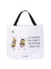 Mr. & Mrs. Panda Shopper Hummeln Kleeblatt mit Spruch in Weiß