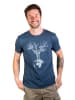 Life-Tree Rundhals T-Shirt für Herren in blau in blau