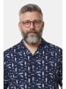 Men Plus Hemd in navy blau