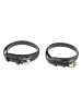 Urban Classics Gürtel in black/silver+black/gold