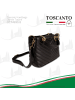 Toscanto Leder Umhängetasche Toscanto Tasche schwarz ca. 20cm