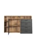 ebuy24 Sideboard Esteban Antrazit 168 x 38 cm