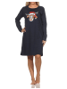 NORMANN Nachthemd Weihnachten langarm Renntier - 88343 in navy