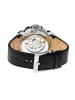 Heritor Conrad Skelett-Uhr mit Lederarmband in Silver