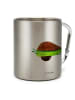Mr. & Mrs. Panda Outdoor Tasse Avocado Yoga ohne Spruch in Silber