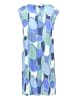 Betty Barclay Freizeitkleid mit Rundhalsausschnitt in Blau/Grün