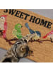 relaxdays Kokosfußmatte "Sweet Home" in Bunt - 60 x 40 cm