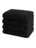 4 X Handtuch im Set Cashmere feeling in Schwarz