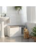 relaxdays Katzenschrank in Weiß/ Grau - (B)75 x (H)45,5 x (T)43 cm