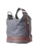 Florence Florence Schultertasche, Cityrucksack Leder grau, braun ca. 23cm breit