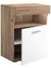 VCM  Holz Nachttisch Nachtschrank Schublade Slepal M in Honig-Eiche / Weiß