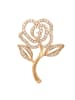 faina Women Pin Back Brooch in Gold