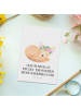 Mr. & Mrs. Panda Postkarte Wüstenfuchs Blumen mit Spruch in Weiß