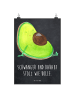 Mr. & Mrs. Panda Bild Avocado Schwangerschaft mit Spruch in Kreidetafel