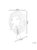 Beliani Wandleuchten SIMBA in Gold/Messing - (W) 23 x (H) 30 x (L) 17 cm