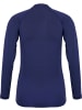 Hummel Kinder Sportshirt "Hmlbl Performance Tee L/S Kids" in Blau
