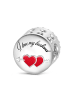 GNOCE Sterling Silber Kiss Charm