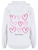 Mister Tee Mister Tee Always Trust Your Heart Ladies Fluffy Hoody in white