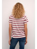 Cream T-shirt CRLarsa Regular fit in Red Melange Stripe