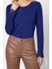 monari Langarmshirt mit Spitze in Classic Navy