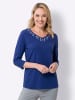 Sieh an! 3/4-Arm-Shirt in royalblau
