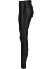 Urban Classics Urban Classics Damen Ladies Highwaist Shiny Metallic Leggings in black