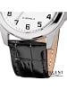 Regent Analog-Armbanduhr Regent Lederarmband schwarz mittel (ca. 39mm)