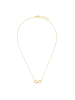 Amor Kette mit Anhänger Gold 375/9 ct, teilrhodiniert in Gold