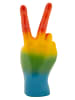 Mauro Ferretti Handgeformte Figur aus mehrfarbigem Kunstharz, 16 x 13 x 36,5 cm