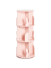 Beliani Bücherregal CANEY in Rosa - (W) 40 x (H) 94 x (L) 40 cm