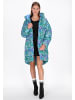 myMo at night Women Coat in green multicolor