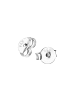 Alexander York Ohrringe, Ohrstecker SMILEY schwarz in 925 Sterling Silber, 2-tlg.