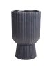 Beliani Outdoor Blumentopf TAXODIUM in Grau - (W) 34 x (H) 56 x (L) 34 cm