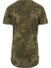 Urban Classics Urban Classics Lange T-Shirts in olive camo