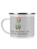 Mr. & Mrs. Panda Emaille Tasse Fabelhafte Brautjungfern mit Spruch in Heather Grey
