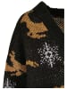 Urban Classics Gestrickte Strickjacke in black/gold